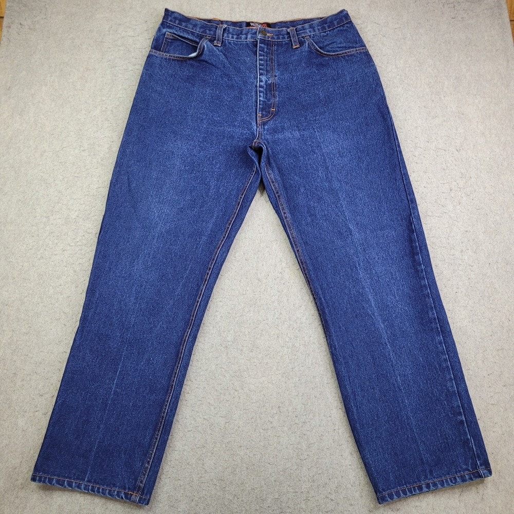 Walls Jeans Mens 36x30 Blue FR‎ Flame Resistant Straight Leg Denim Workwear